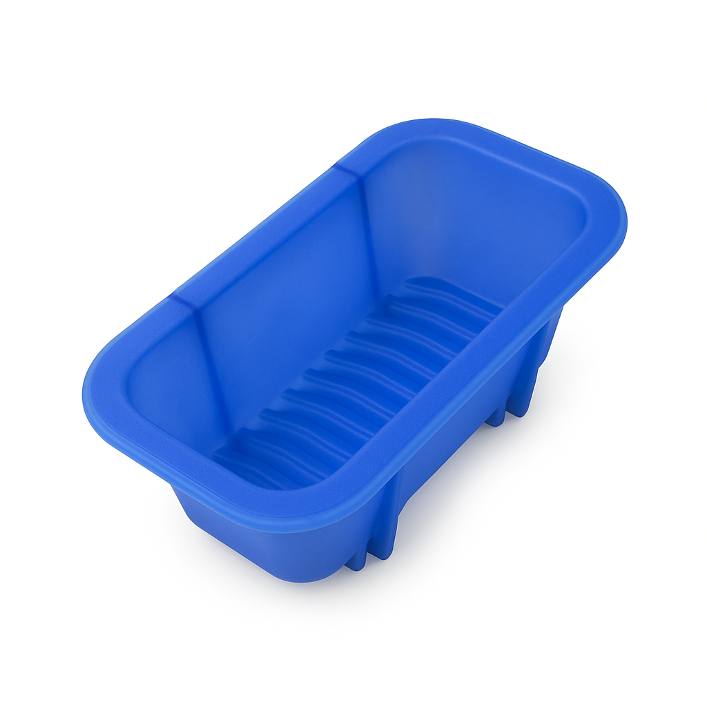 Silicone Loaf Pan Non-Stick Blue Bread Mould Baking Tray